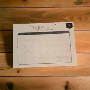 Rae Dunn Desk Blotter Planner 12 Month Jan-  Dec 2024 19"x 14" School Dorm Colle